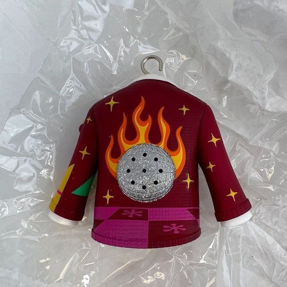 Hallmark 2021 Disco Inferno Santa Ugly Christmas Sweater Ornament Magic Sound - Picture 7 of 8